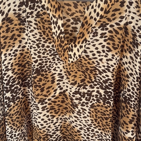 Hutton Wilkinson Leopard Kaftan One Size Fits All Plus Size - Picture 2 of 7